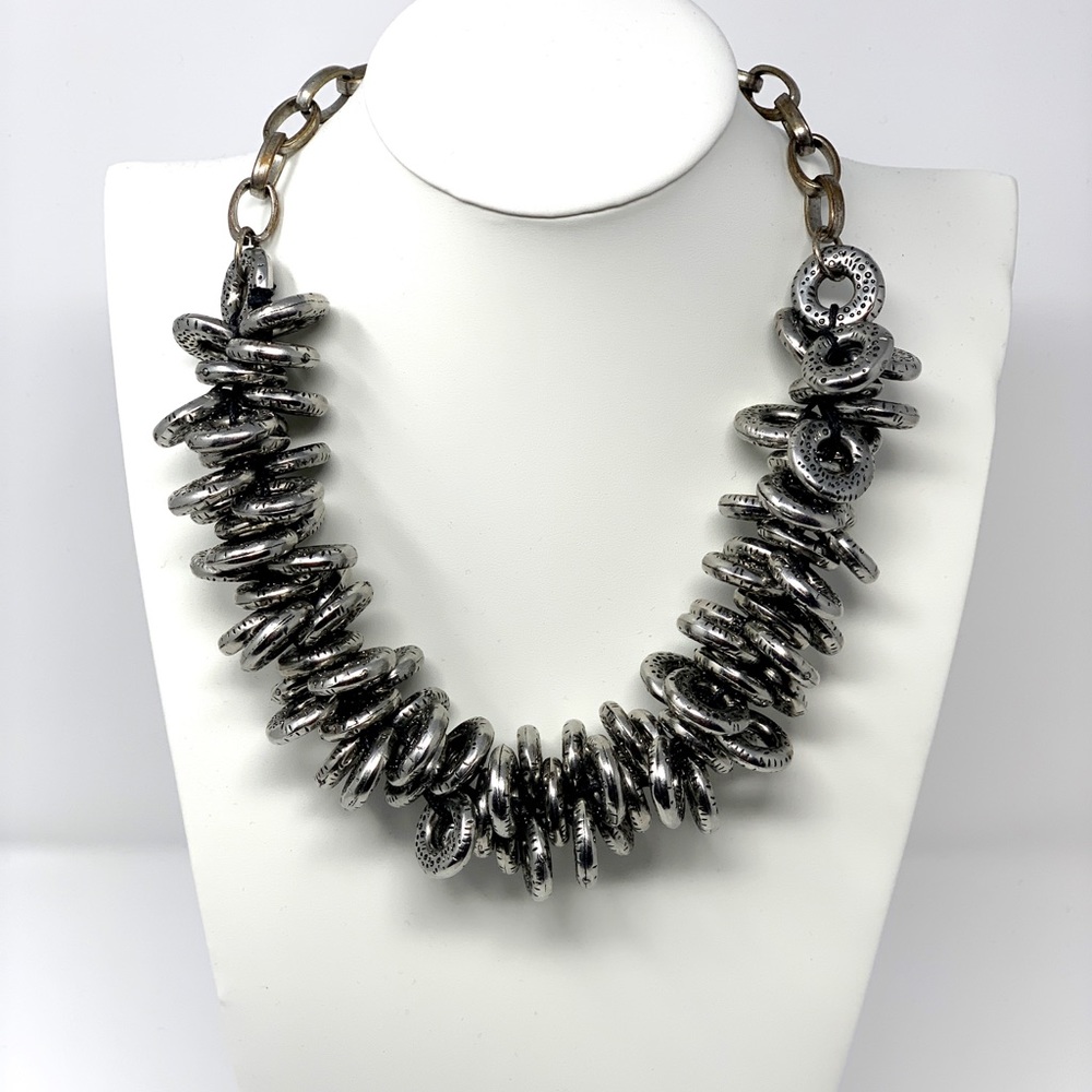 Silver Circles Necklace